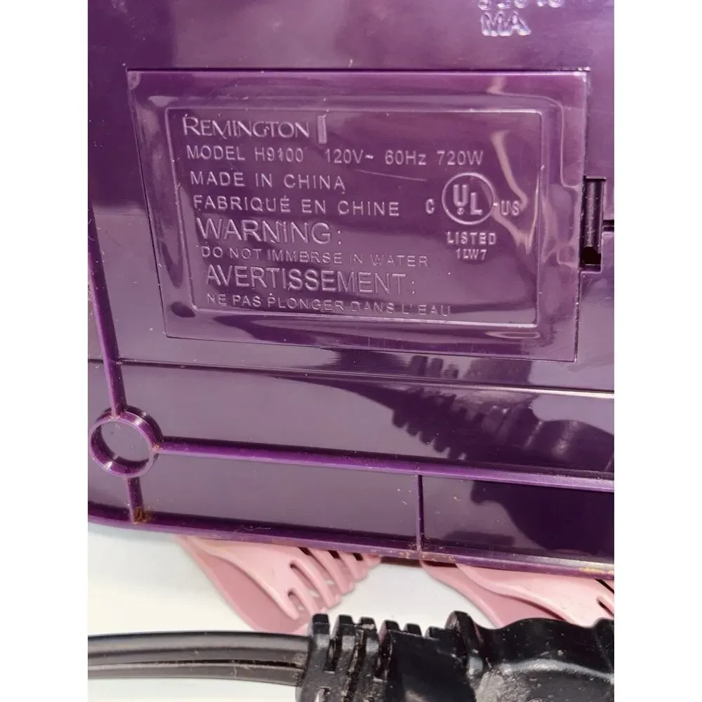 Remington H9100 Full Size Vertical Ceramic Hair Setter 20 Rollers & Clips TESTED